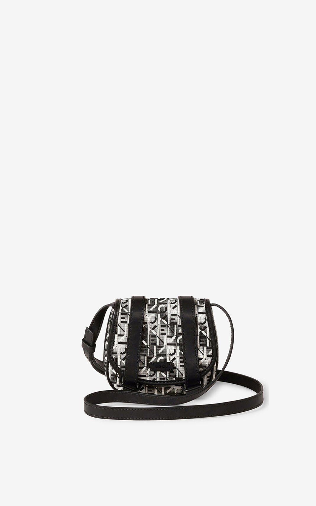 Bolso De Mano Kenzo Courier mini jacquard Mujer Gris WKG043167